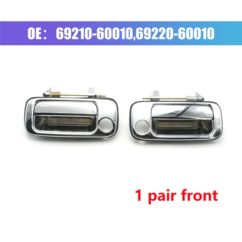 Car Front Left+Right Exterior Outside Door Handle 69210-60010,69220-60010 for Toyota Land Cruiser 80 LC80 1991-1997