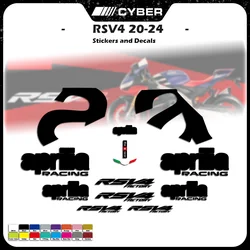 For Aprilia RSV4 RSV 4 2020-2024 20 21 22 23 24 Motorcycle Fairing Shell Sticker Decal Customized Line Hollow Full Car Logo