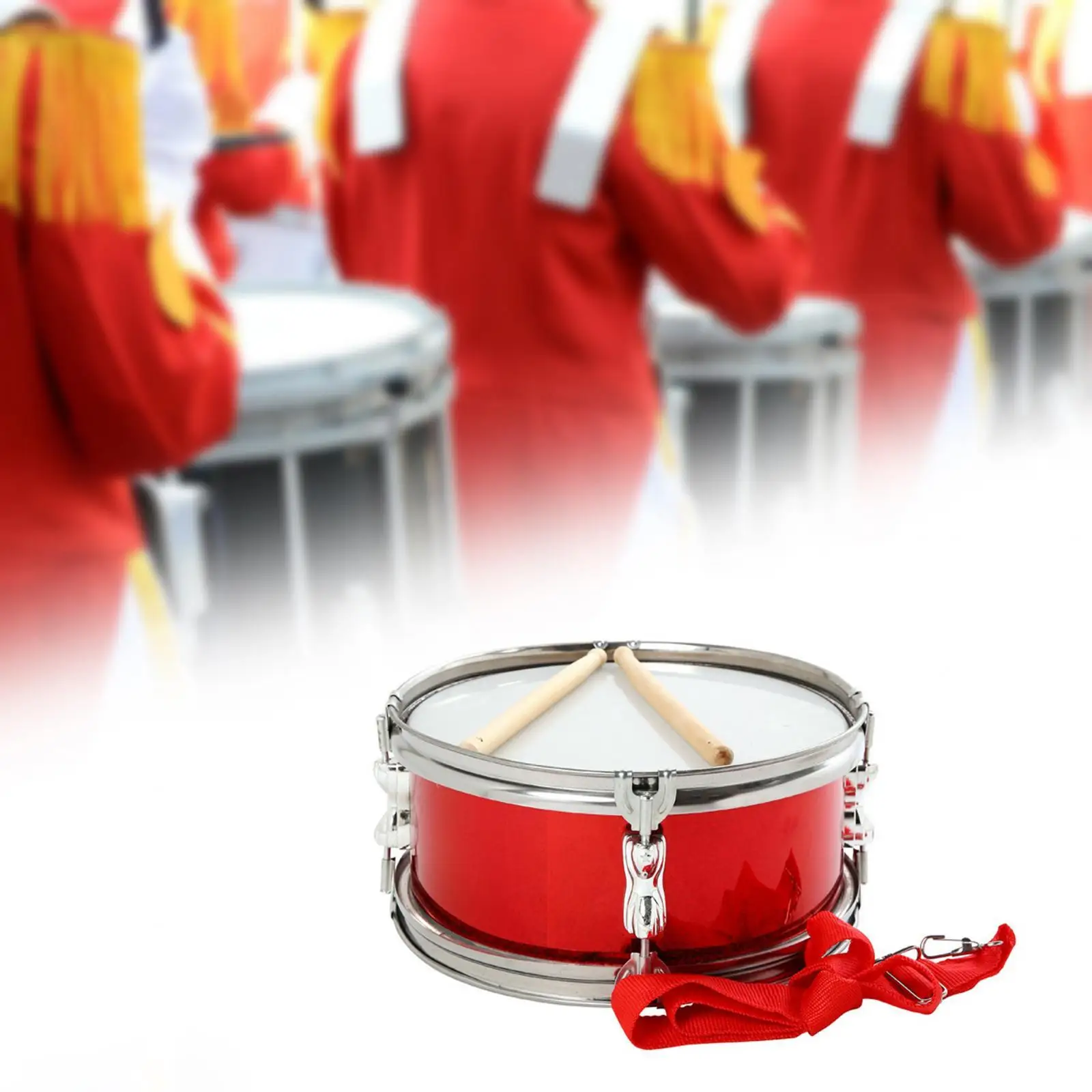 11-Zoll-Snaredrum-Musiklernen mit verstellbarem Riemen, Musiktrommeln, Schlaginstrument für Kinder, Anfänger, Jungen und Mädchen