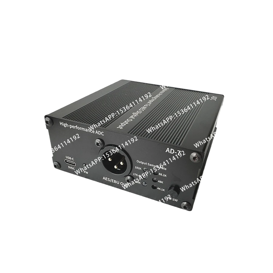 AES/EBU Analog-to-digital Audio Converter Digital Audio Encoder Balanced Stereo Output 24 Bit 192K