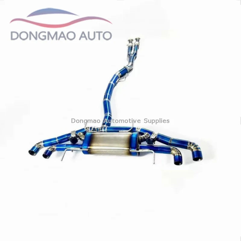 for Nissan GTR GT-R R35 3.8T 2007-2021 with electronic valve and titanium alloy material for the middle and rear exhaust pipes