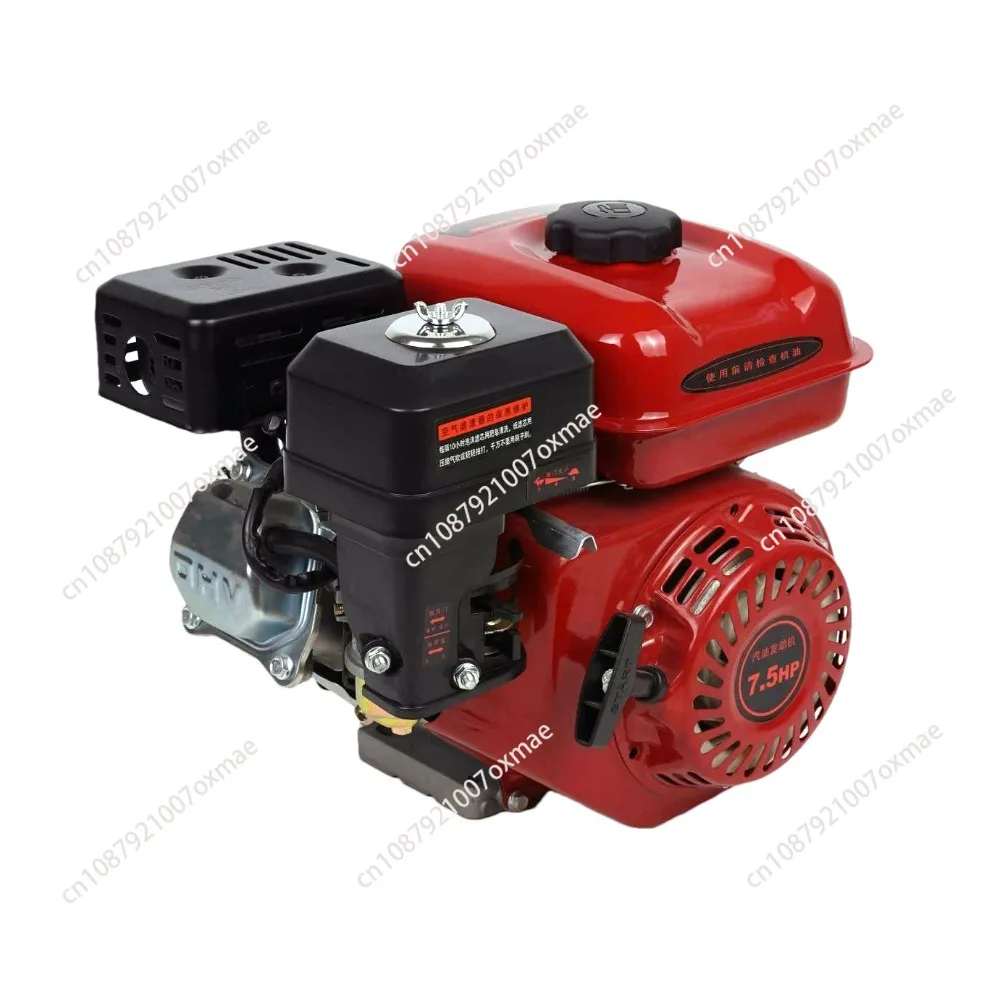 Gasoline micro engine 4KW four-stroke small power accessories 196CC flat key shaft engine OHV structure