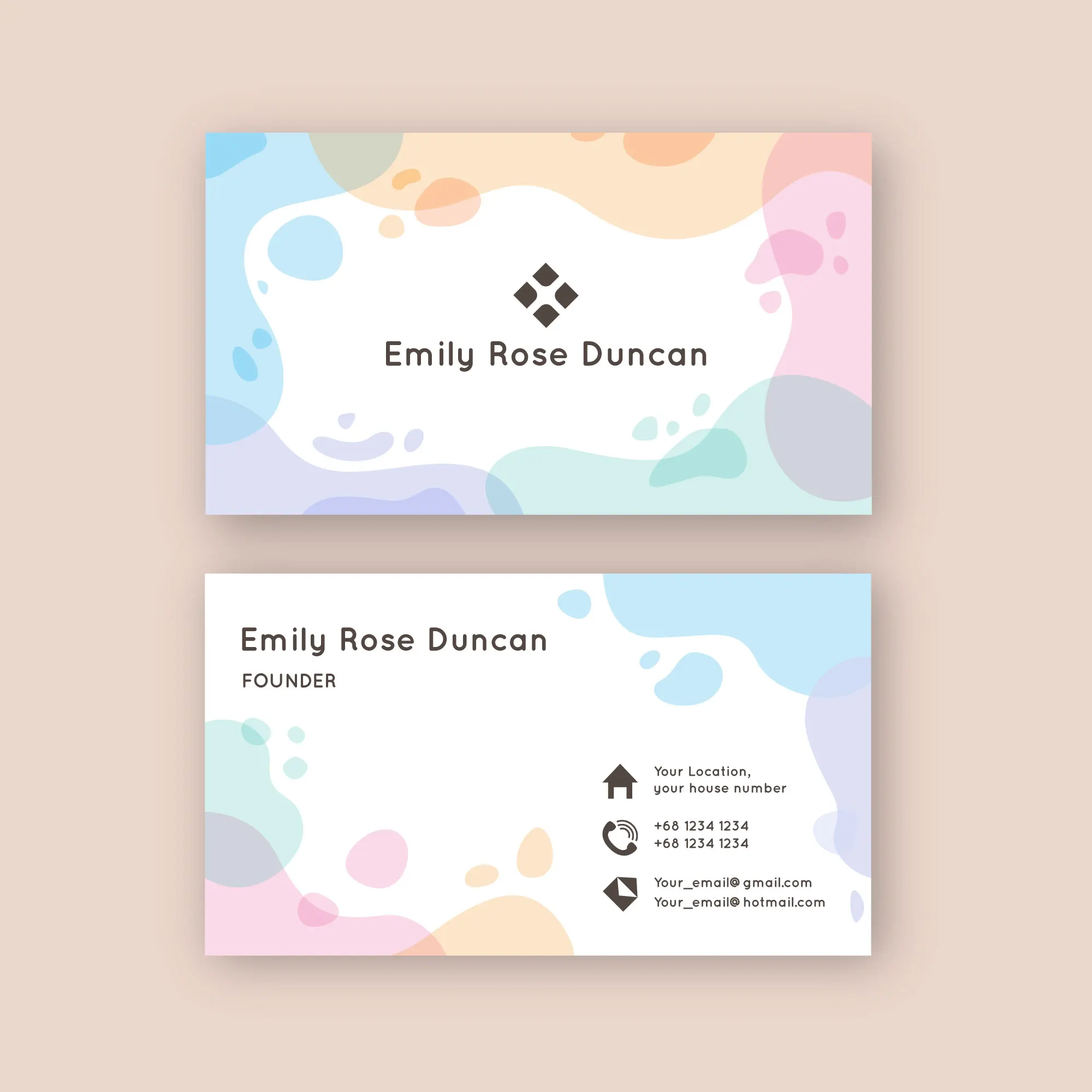 Custom Business card Thank You Cards Full color double-sided printing Gift decoration card Personalized logo Wedding invitation