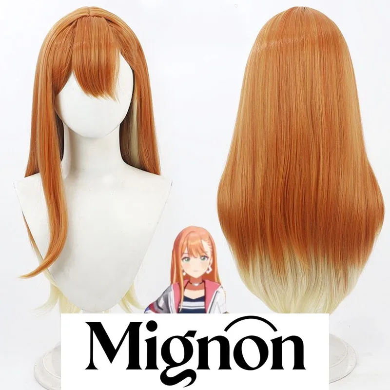 

The Idolmaster Gakuin Shigumo Seika cosplay wig gradient two-tone Halloween gift