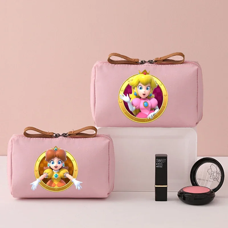 

Super Mario Cosmetic Bag Cartoon Storage Bags Pinks Cosmetic packs Girls Simple Delicate Travel Clutch Portable Mini Travel Pack