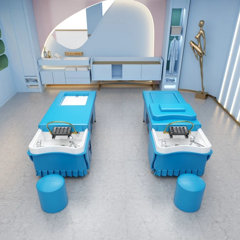 

Modern Luxury Salon Furniture Spa Water Circulation Hair Washing Massage Chair Pedicure Shampoo Bed