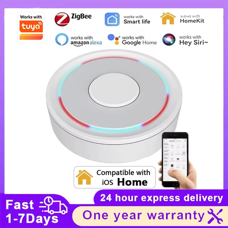 

Tuya Smart Life ZigBee Smart Wireless/Wired Gateway Hub SmartHome Bridge Устройства удаленной связи Wi-Fi Центральное управление Хост IOS