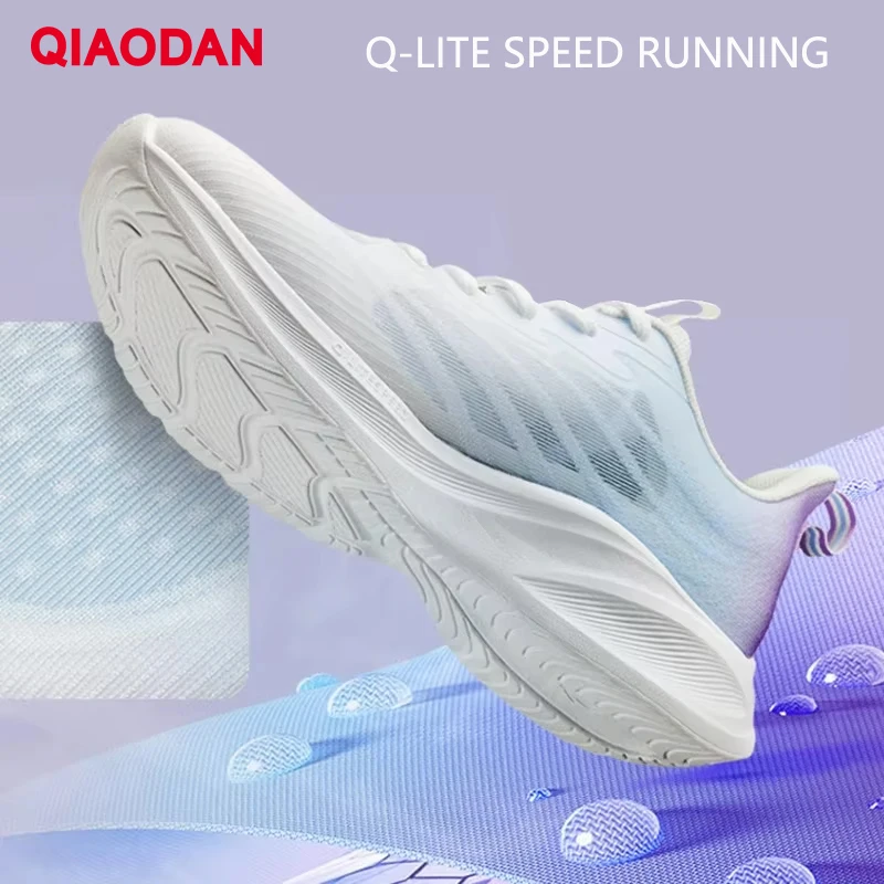 

QIAODAN Light Speed LITE Women Running Shoes 2025 Sportwear Mesh Breathable Lightweight Outdoor Sport Jogging Sneaker XM26240221