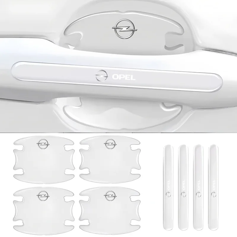 New Car Door Handle Bowl Protective Stickers Car Anti-collision Strip For Opel Insignia Astra Antara Meriva Zafira H G Corsa