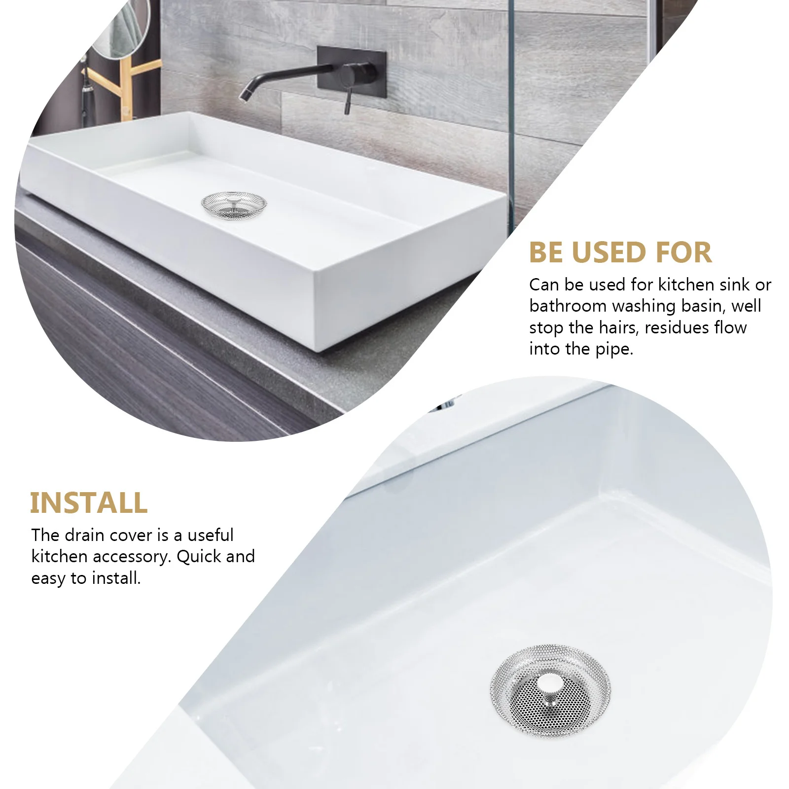 

Фильтр для слива кухонной раковины, пробка из нержавеющей стали, защита от запаха, защита от помех, простая установка, обслуживание, сливной фильтр для раковины