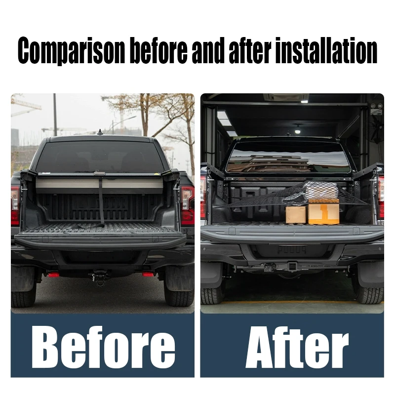 Fixed mesh bag for trunk car interior decoration accessories car storage fixed mesh bag For Ford Ranger 2024