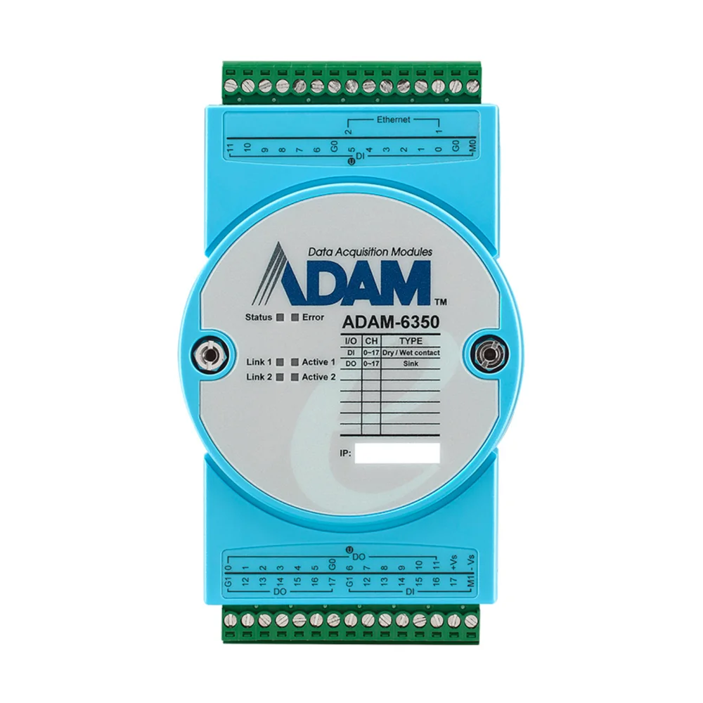Advantech ADAM 6350 IoT OPC UA Ethernet I/O - DI/O وحدة IO عن بعد