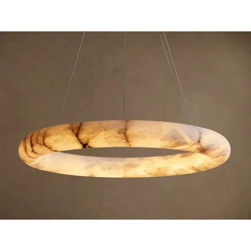Luxury Round Chandelier with Amber Crystal Glass Modern Ceiling Light Fixture Fashionable Hanging Lamp for Living Room Decor