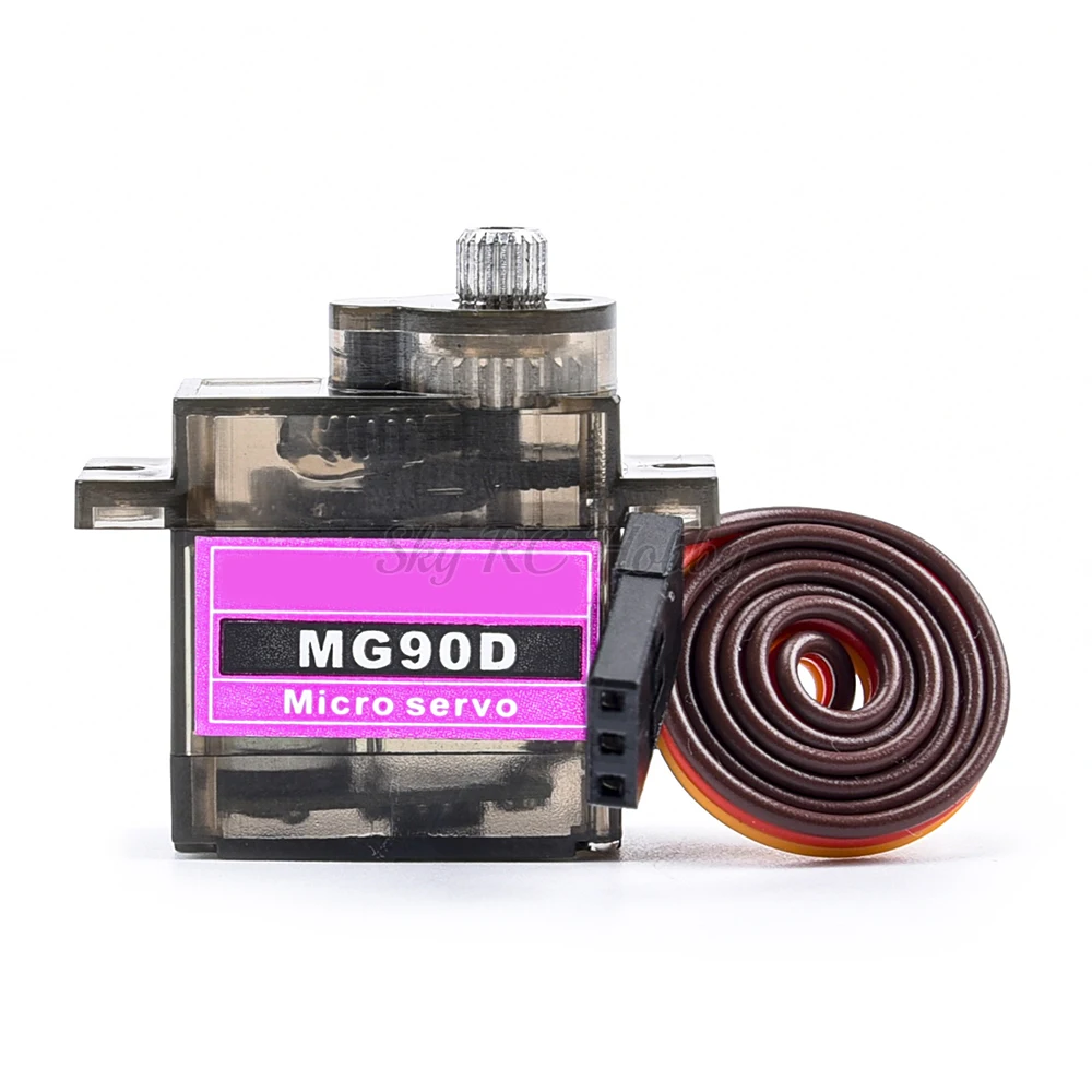 Micro servomotor Digital MG90D 9g, rodamiento de alto par mejorado MG90S para helicóptero RC, Avión RC 450