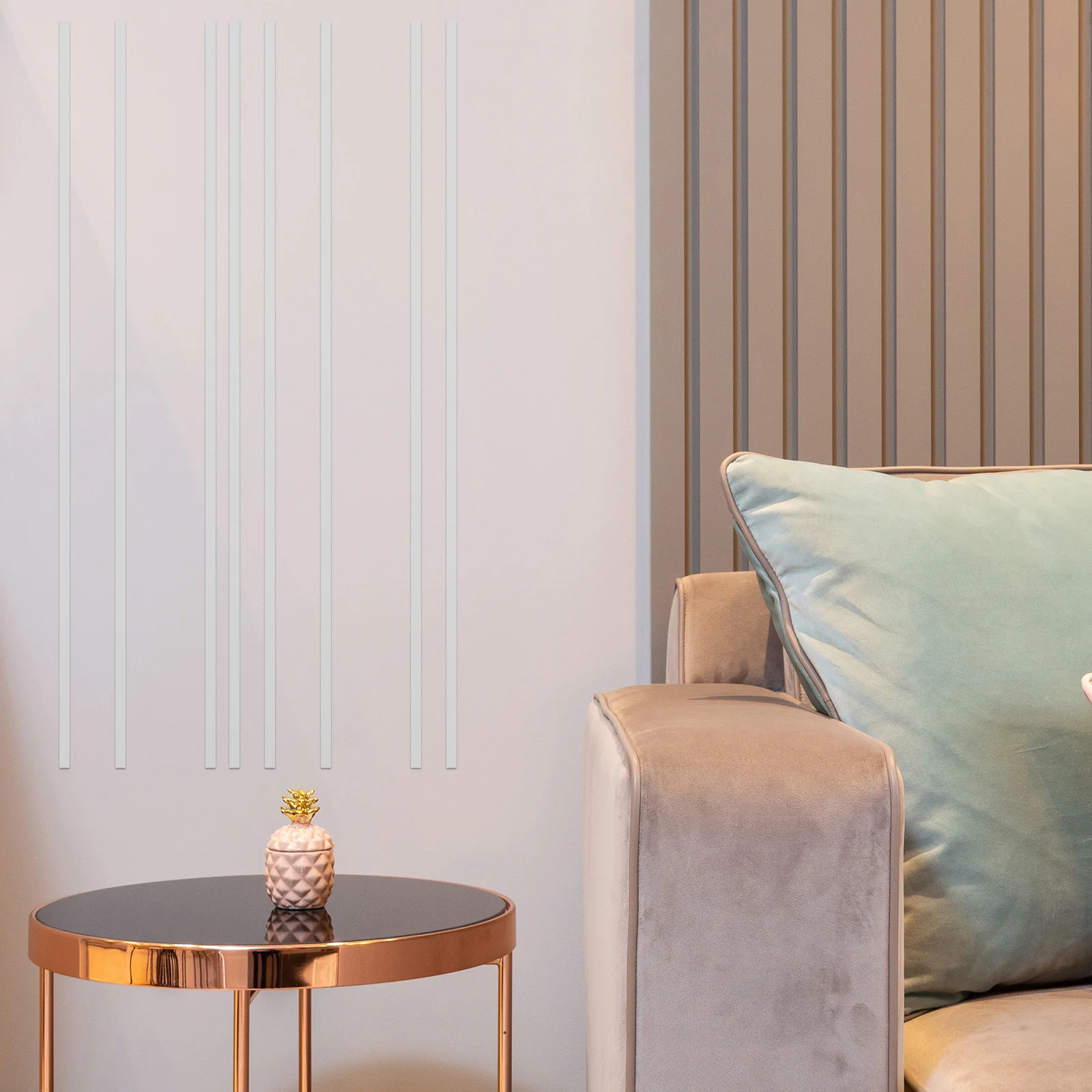 

1 Roll Stainless Trim Self Adhesive Metal Wall Molding Ceiling Decoration Peel Stick Flexible Wall Trim for Living