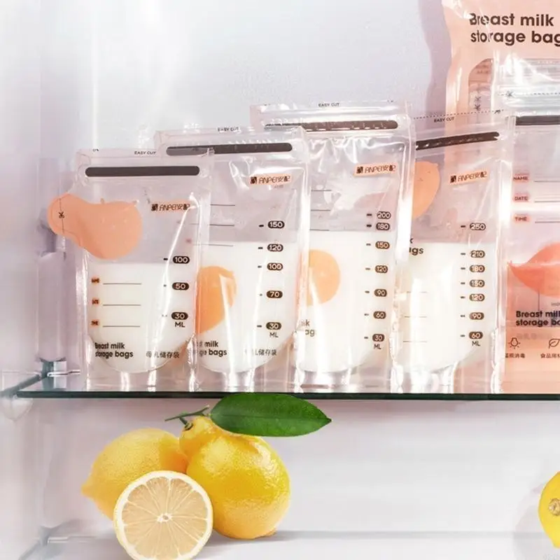 Q22d 30 stks Breastmilk opbergtassen Transparant babyvoeding Bewaarde tas Veilig lekbestendig