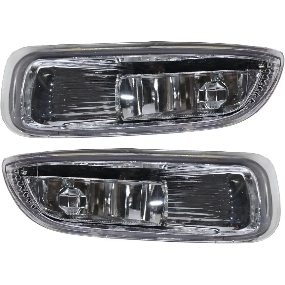 طقم مصابيح الضباب تويوتا كورولا 2003-2004، عدسة شفافة، لمبات هالوجين H3 12V 35W، متضمنة حزام الأسلاك #6