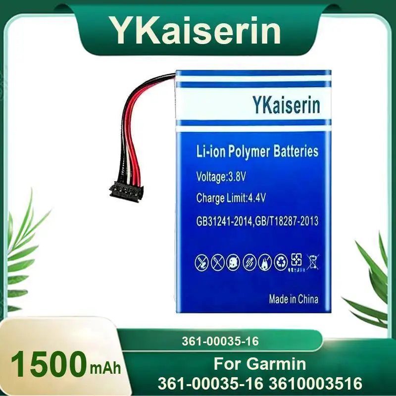 

Высокая емкость для Garmin 361-00035-16 3610003516 Долговечный аккумулятор для GPS-устройства 1500 мАч