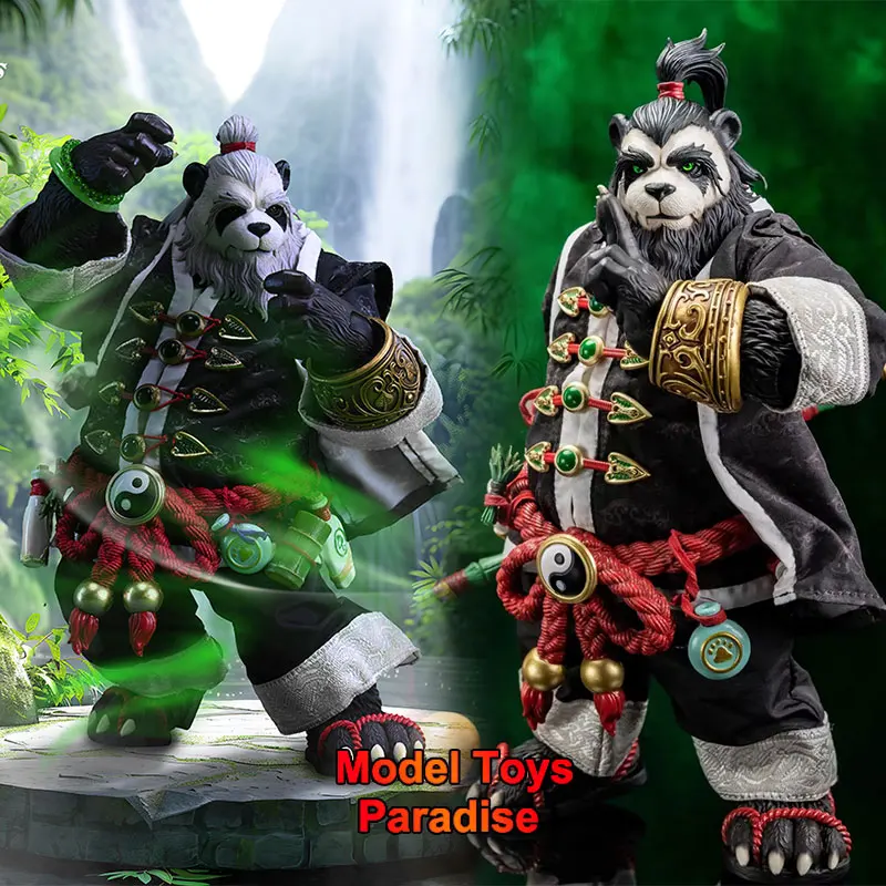 

MEMORY TOYS 1/12 Collectible Toys Cloud Tour Panda Master Wu Qinglie Adventurer World Soldier 20cm Action Figure Model Gifts