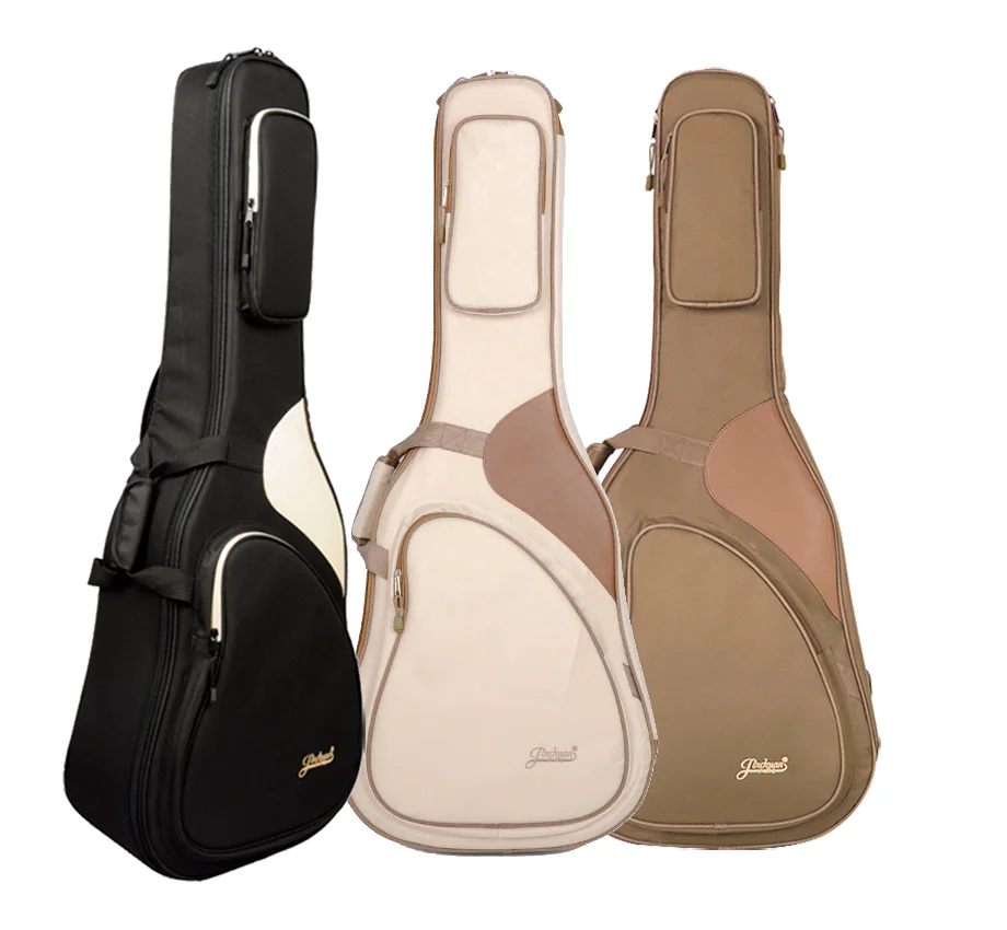 Jinchuan Factory Custom Waterproof Fabric Thick Liner 38 39 40 41 Inch Acoustic Guitar Bag Classical Guitar Bag