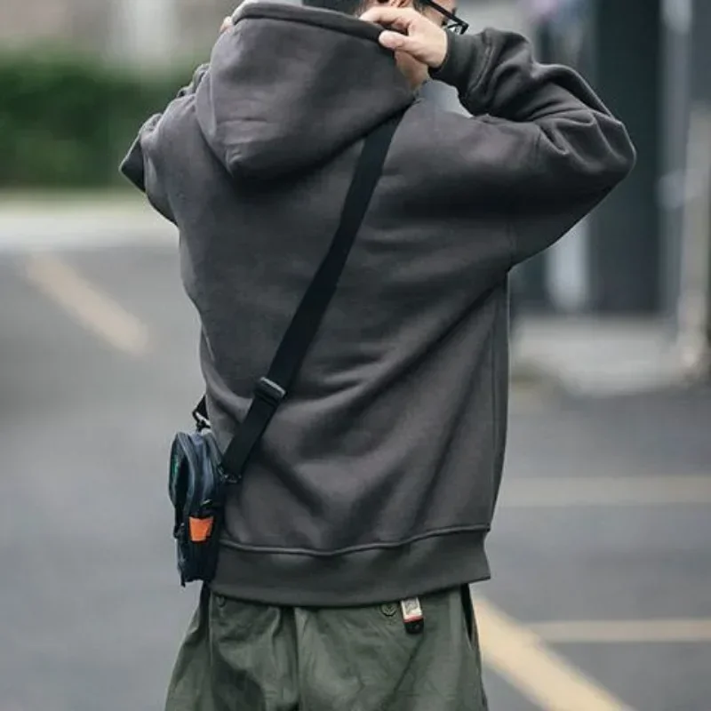 Moletom com capuz para homens sólido fora branco overfit atacado ofertas hoodies outono inverno luxo y2k vintage emo roupas masculinas