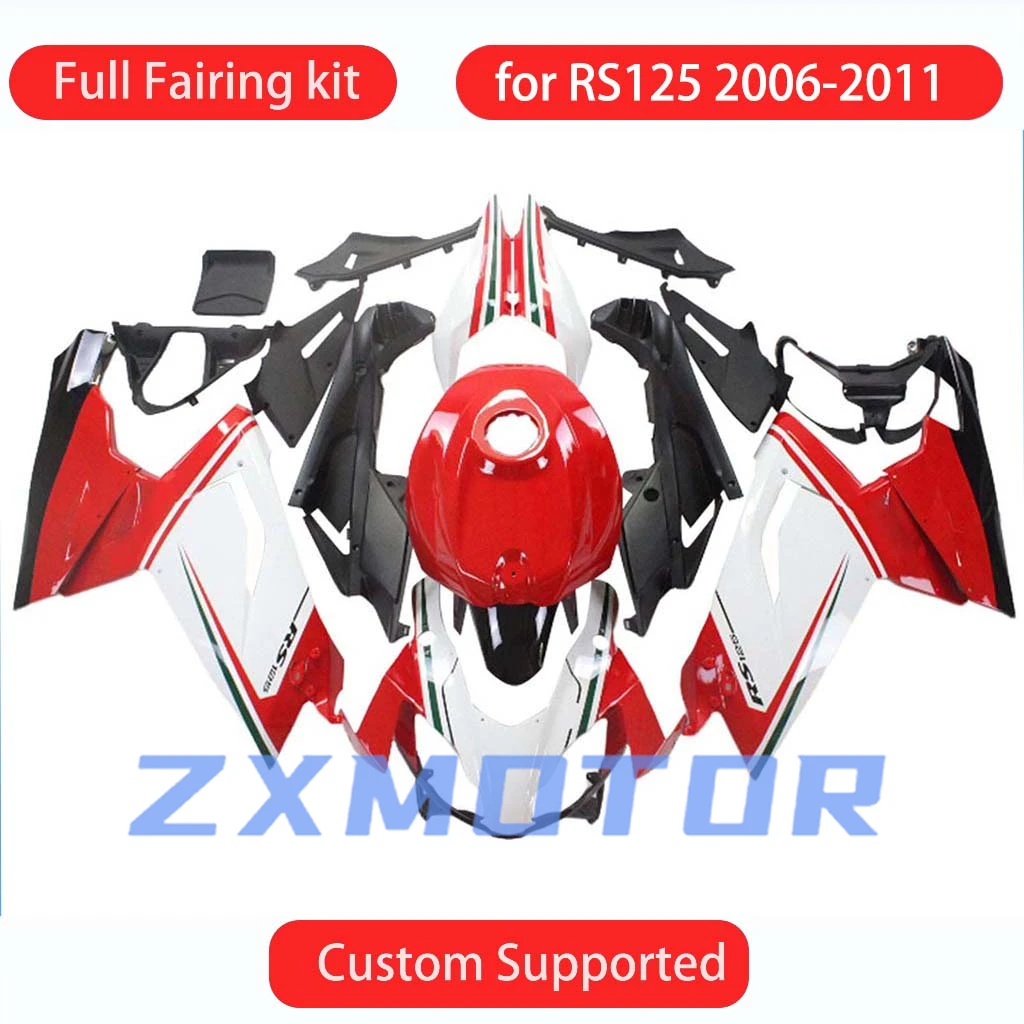 

RS125 2006 2007 2008 2009 2010 2011 High Quality Fairings for Aprilia RS4 RSV 125 Motorcycle Fairing ABS Injection Bodywork Kit