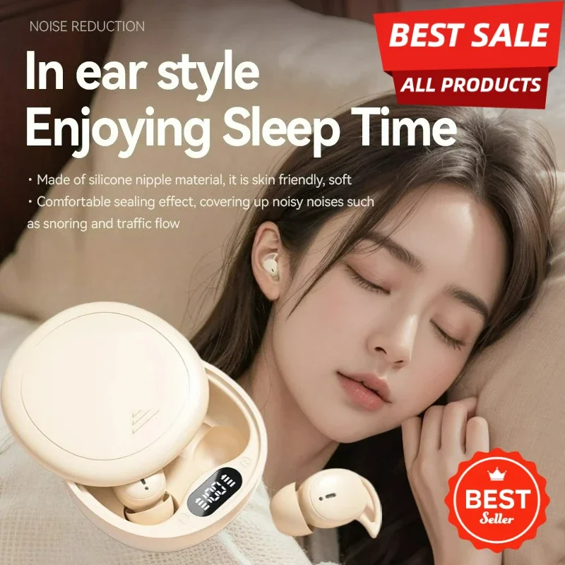 

2026 AI Advanced Upgrade Sleep Earbuds Noise Cancelling for Snoring Masking Ultra Comfortable Invisible Fit 40H Long Playtime