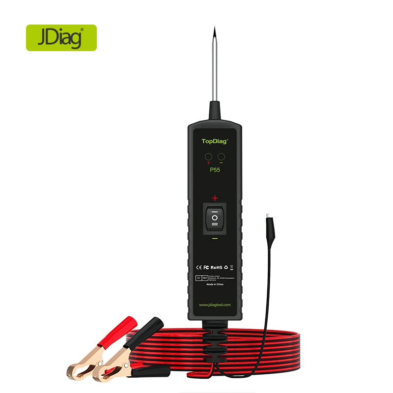 NEW TopDiag P55 Car Electric Circuit Tester Power Probe Tool with LED Display Discharger Short Circuit Tester Tools