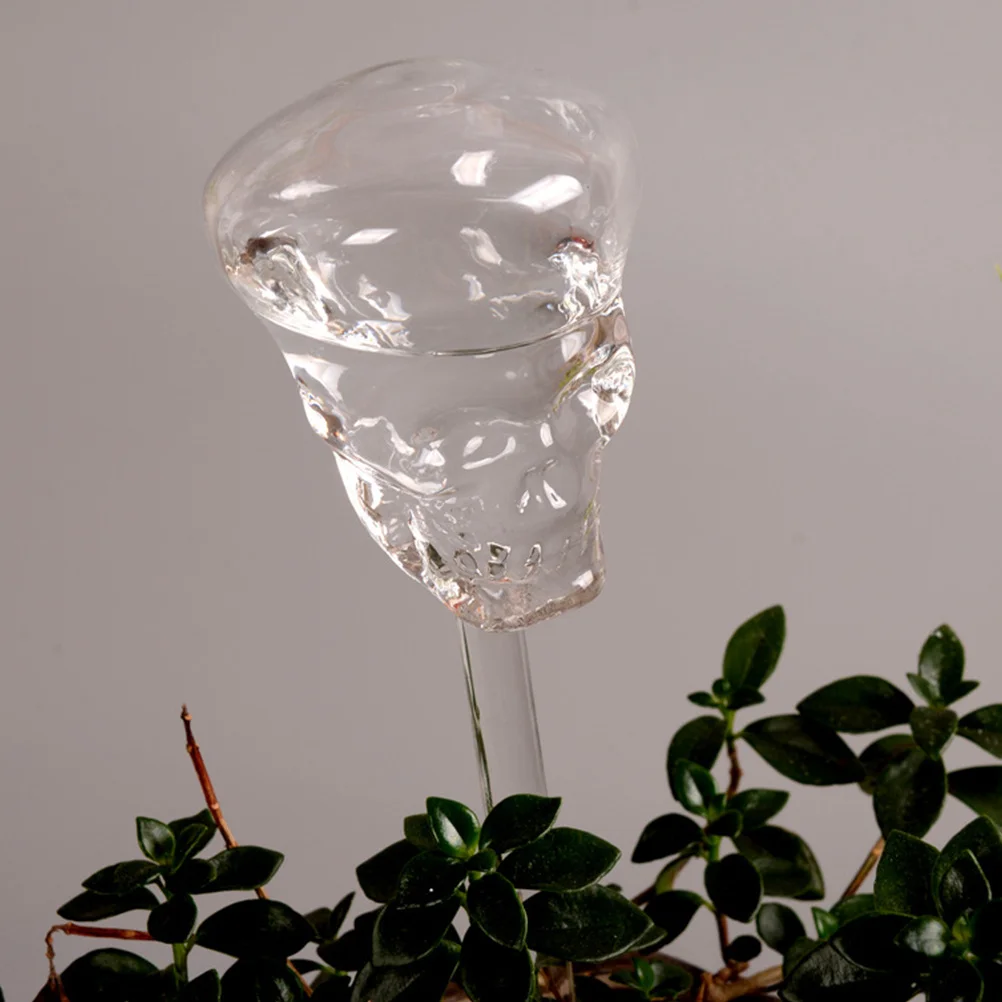 

Skull Self Watering Device Glass Automatic Plant Waterer Perfect for Patio Lawn Garden Decoration Unique Skull Shape