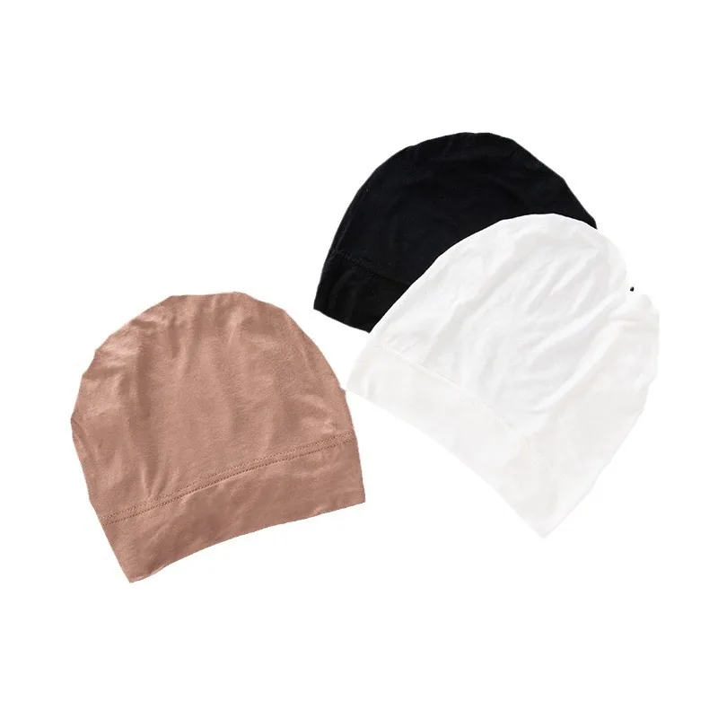 

Новый спортивный хиджаб из модала, ислам, черная подложка, женский мусульманский трикотаж, тюрбан, шапка, повязка на голову, нижний шарф, шапочки, капот, Turbante Mujer