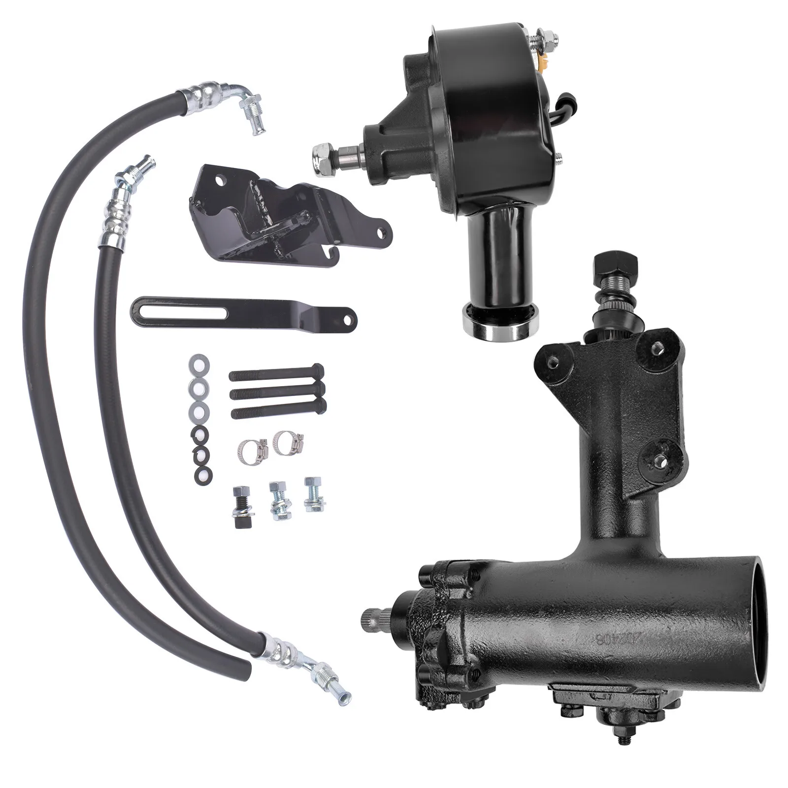 For 1955-57 Chevy Bel Air 150 210 Power Steering Gear Box Conversion Kit SGB5557 Chevrolet 500 One-Fifty Two-Ten Series