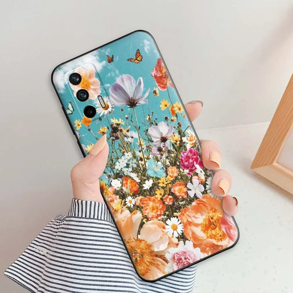 Case For Realme GT 5G Case RMX2202 Soft Silicone Back Cover For OPPO Realme GT 5G 6.43 inch Cartoon TPU Phone Bumper Bags Etui