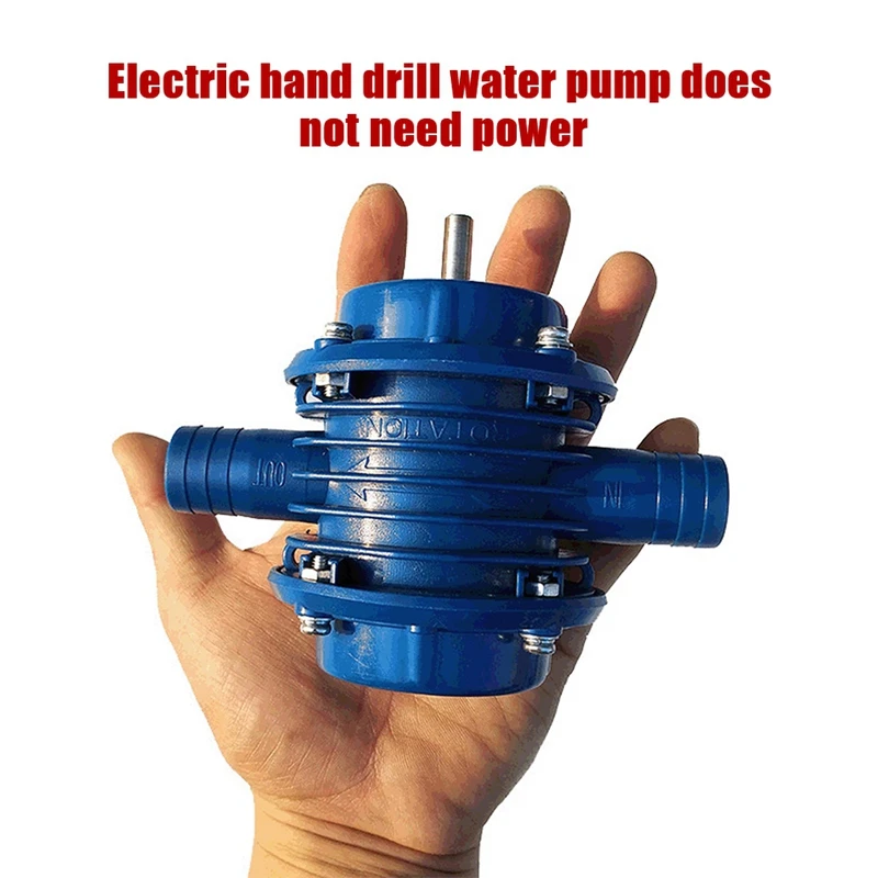 1 Pcs Hand Drill Water Pump Self-Priming Centrifugal Pump Household Small Pumping Pump