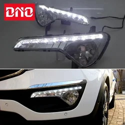 Car LED 12V Daytime Running Headlamps For Kia Sportage 2010 2011 2012 2013 2014 2015 Daylights Auto  Signal Car DRL Foglamps