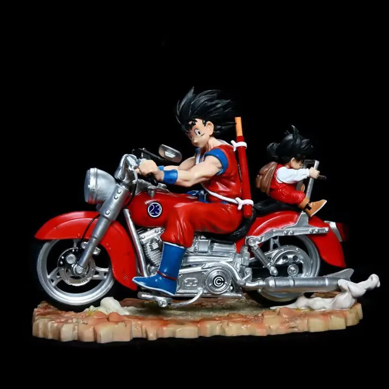 Anime Goku & Chichi Wedding Driving Capsule Corp Car Complete Figure Dragon Ball Z Gokou Collection Model Toy Christmas Gift