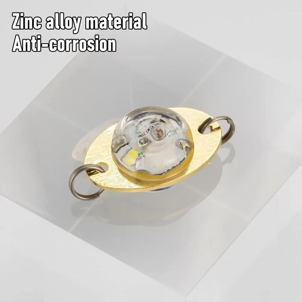 مقاوم للماء مصباح الصيد تحت الماء الإلكترونية مضيئة حجم صغير الصيد الطعم ضوء LED وامض المعادن العين على شكل مضيئة إغراء #2