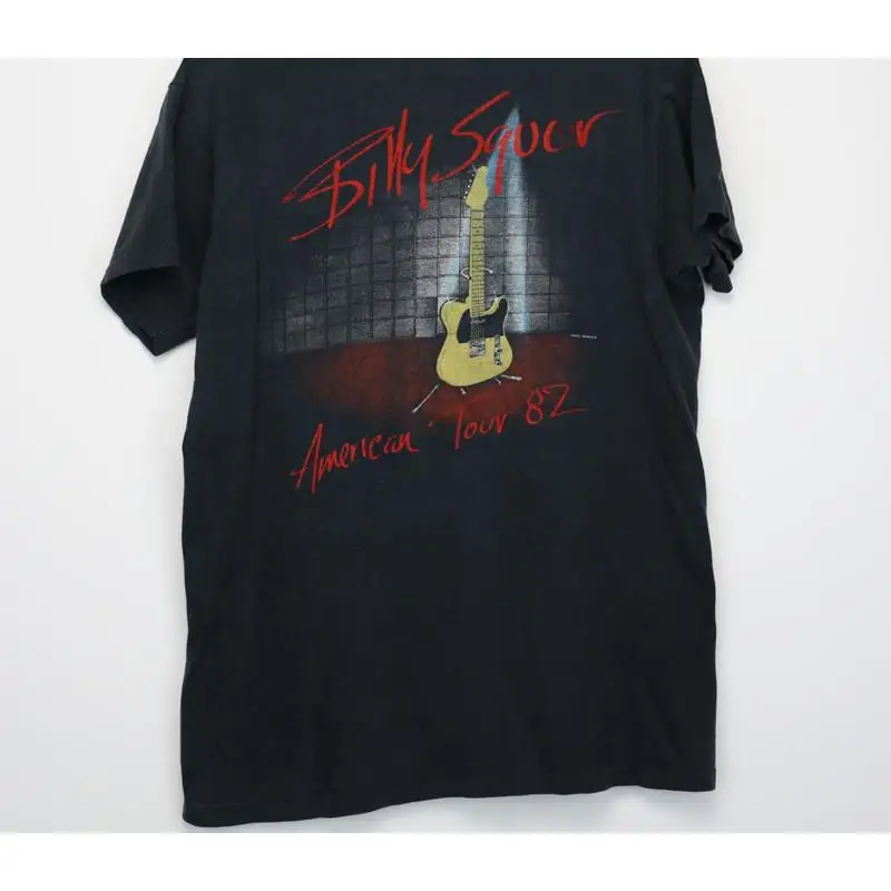 1982 Billy Squier emociones en movimiento Tour negro para hombres S 4XL camiseta UR328