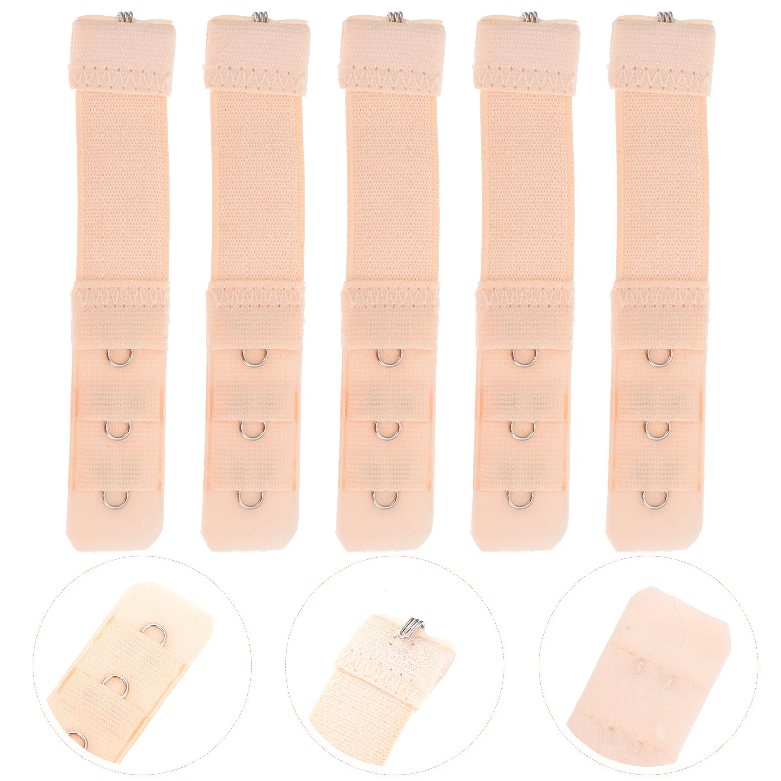 

20pcs Women Elastic Bra Extender Buckles 3 Rows 1 Hook Stretch Bra Strap Extensions For Comfortable Fit Underwear Accessories