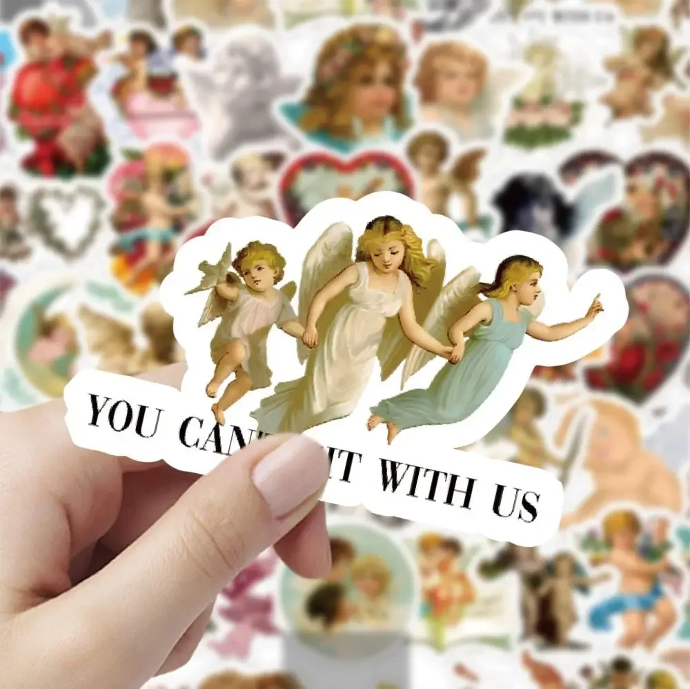 ملصق PVC لطلاء ملاك عتيق ، أدوات مكتبية جمالية للأطفال ، أدوات مكتبية سكرابوكينغ اللوازم المدرسية للأطفال ، 60 صولًا لكل مجموعة #4