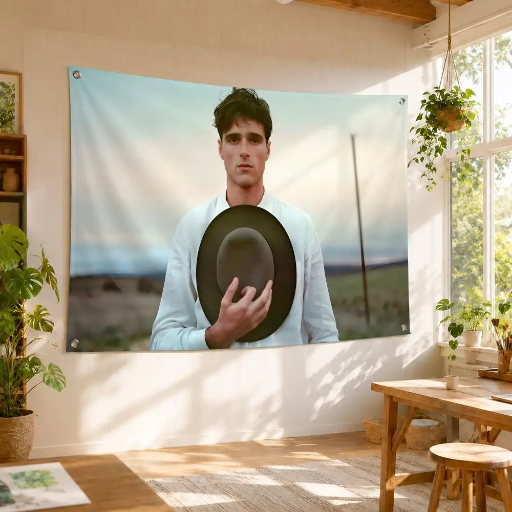Famous Actor J-Jacob Elordi Flags Flag Soft Skin-friendly Durable Tapestry Outdoor Party Home Living Room Bedroom Decoration