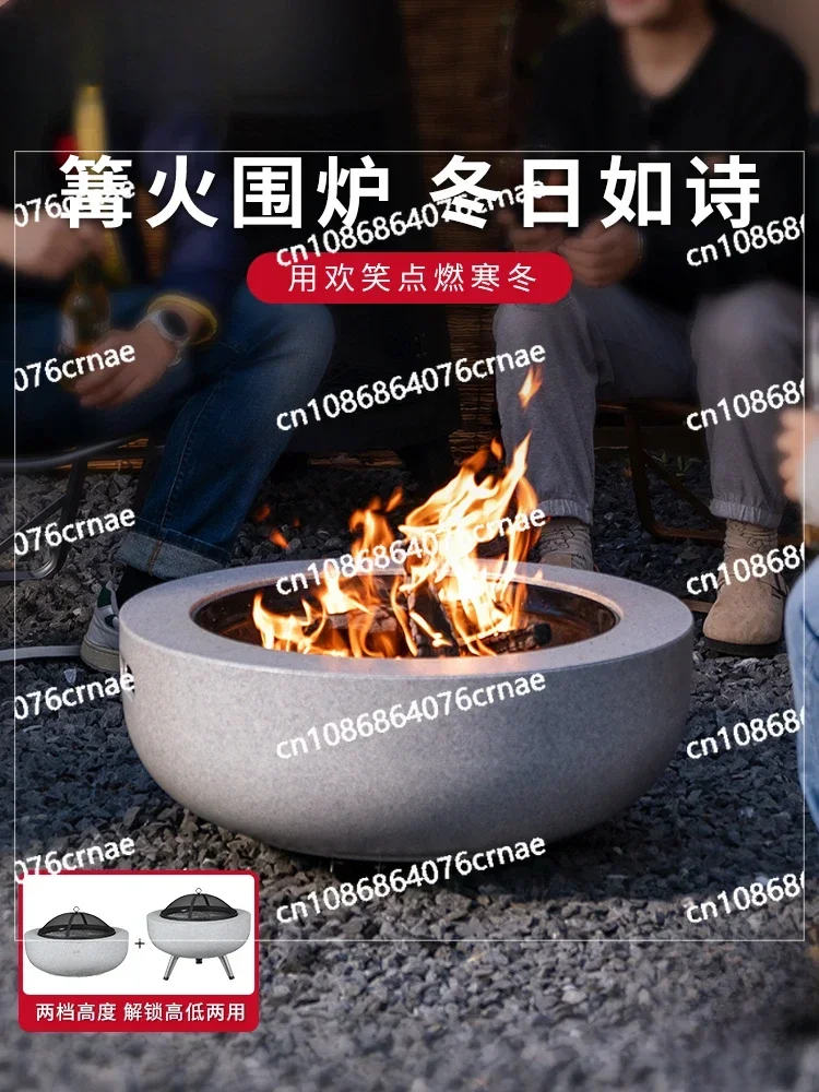 Garden Roasting Stove Tea Set Brazier Stove Indoor Charcoal Fire Heating Stove Household Outdoor Table Winter