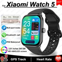 Para Xiaomi Watch 5 reloj inteligente hombres HD AMOLED pantalla ritmo cardíaco Bluetooth llamadas GPS seguimiento impermeable deportes SmartWatch mujeres