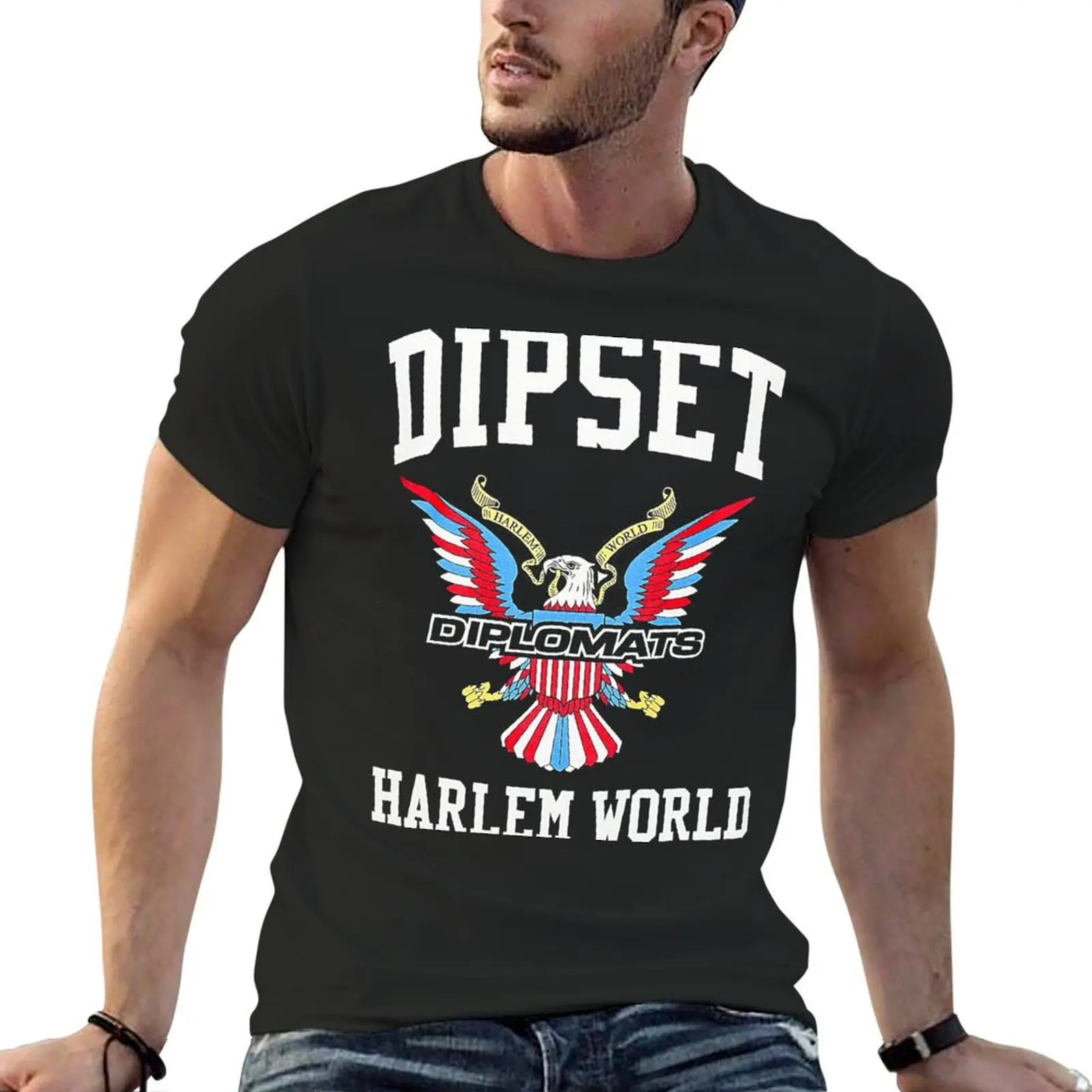 Dipset Stars Immunity T-shirt Short sleeve tee cute clothes oversized t shirt men