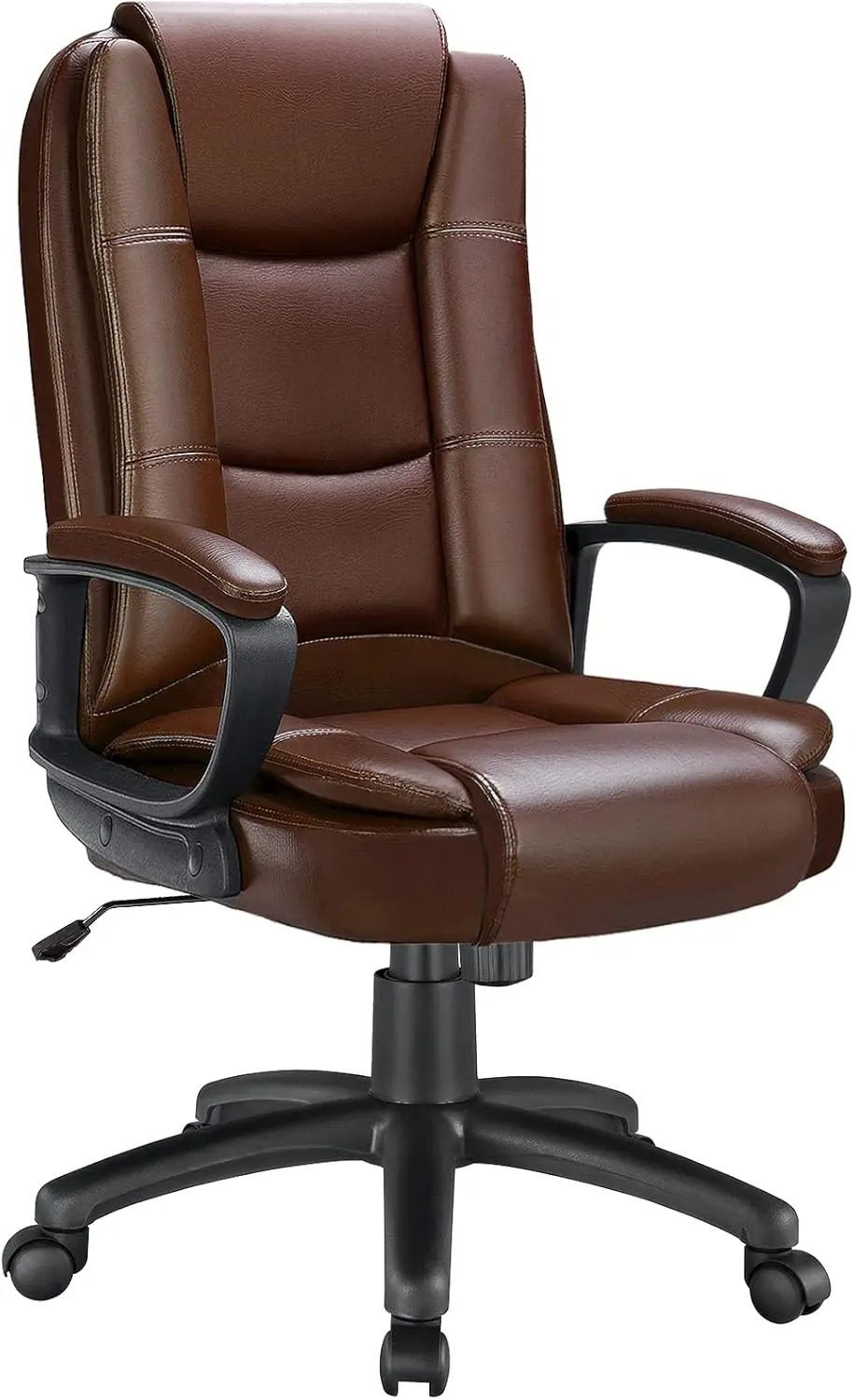 

Office Desk Chair, Big and Tall High Back Managerial Executive Computer Chair, Ergonomic Height Adjustable PU Leather