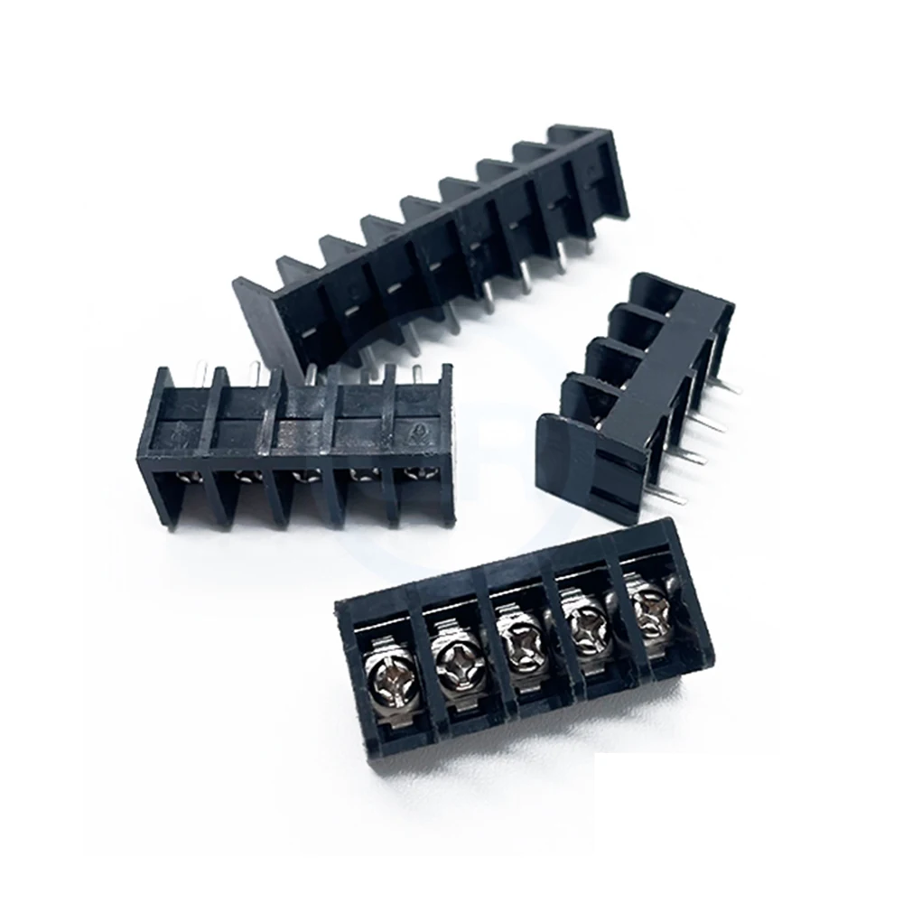 (10 pcs) HB825 - 8.25mm HB611 - 6.35mm Grid type PCB terminal block 8.25 / 6.35 Splicable 300V/20A with backrest terminal 2~8Pin