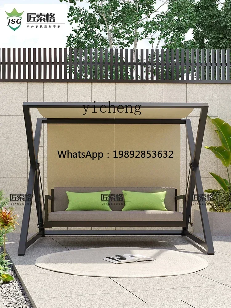 U9 outdoor swing outdoor garden balcony chair villa terrace swing sunscreen hanging chair