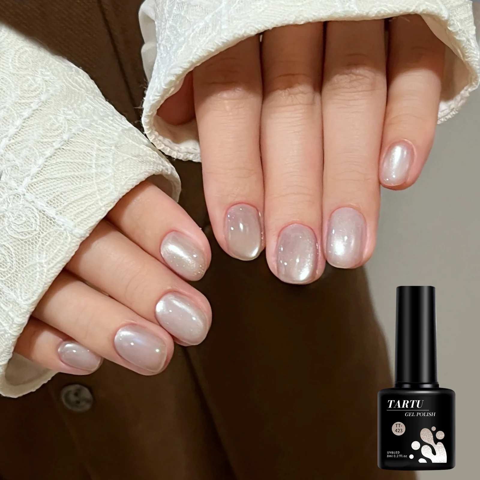 Katzenaugen-Gel-Nagellack, Rot, Braun, Schwarz, 8 ml, Soak Off LED/UV, holografische Glitzer-Nagelkunst, für Zuhause, Salon, Maniküre, Geschenk für Frauen