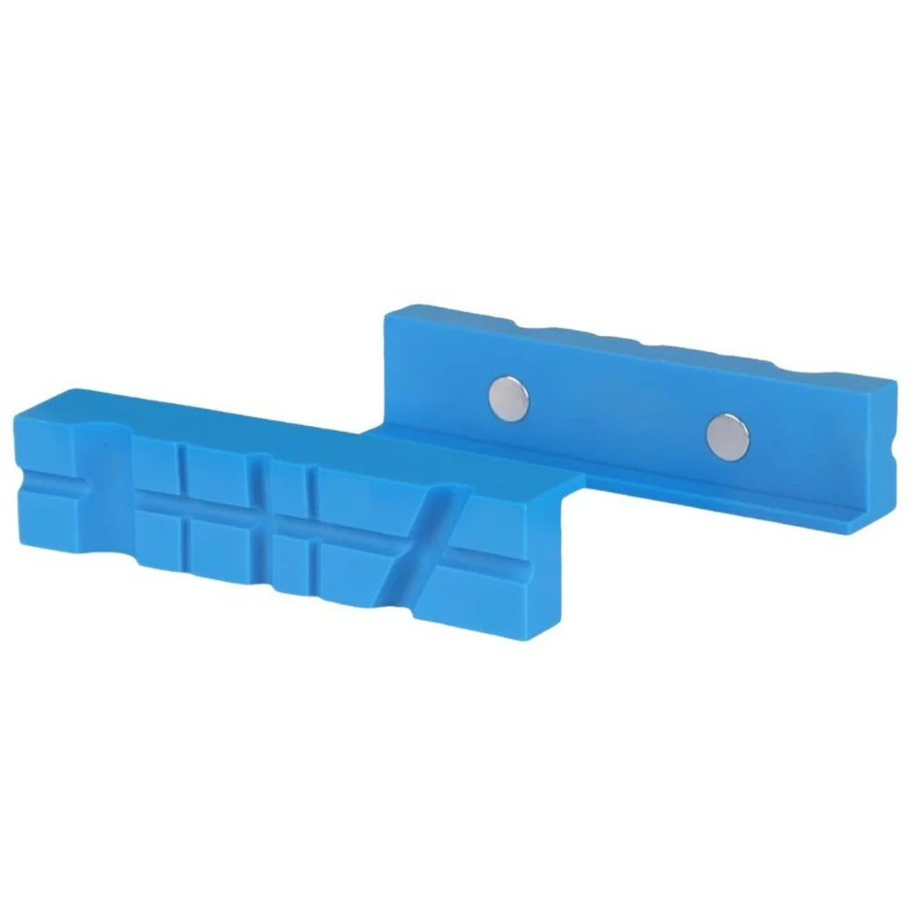 Multi Slot Vise Jaw Pads Standard Size 5-1/2 Inch for Metal Plastic Woodworking Applications with Reliable Magnetic Installation
