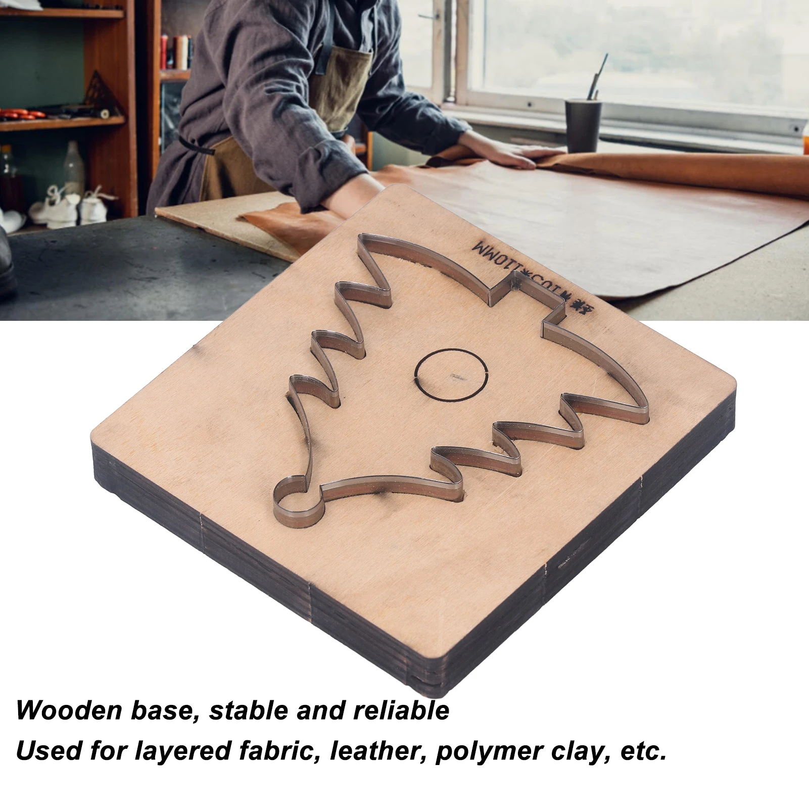Leather Cutting Die Christmas Tree Shape Punch Cutter Craft Mould Tool 13.5x13x2.3cm for Paper Rubber Leather Punch Cutter view 2
