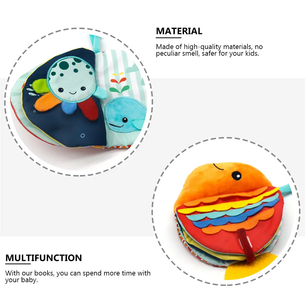 Baby Toys Kids Cloth Book Portable Animal Education Practical Premium Soothing Child